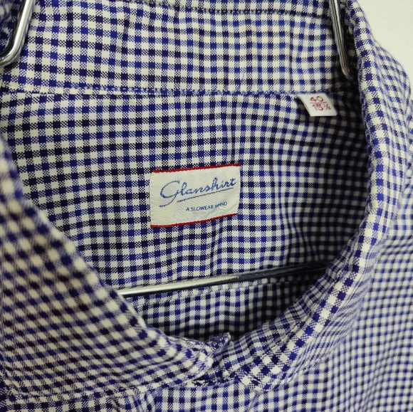 Glanshirt high end stylish button down shirt blue size 40 - Picture 3 of 5